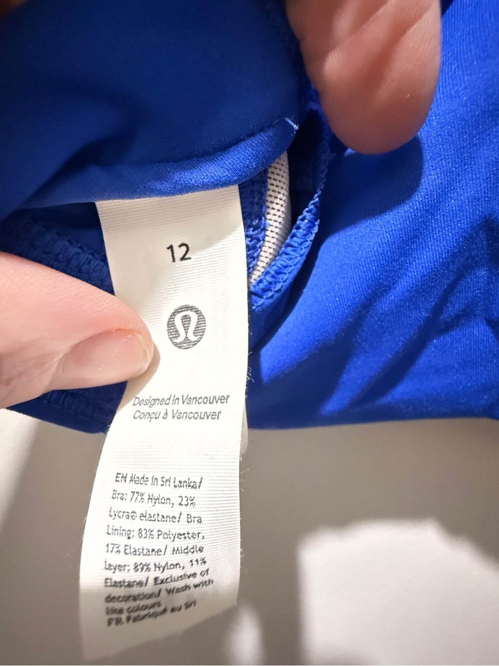 Lululemon Wunder Train Strappy Racer Bra Light Support, C/D Cup -
Cerulean Blue - Picture 5 of 6